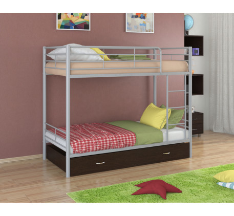 Двухъярусная кровать Севилья-3 Я с ящиком, спальные места 190х90 см